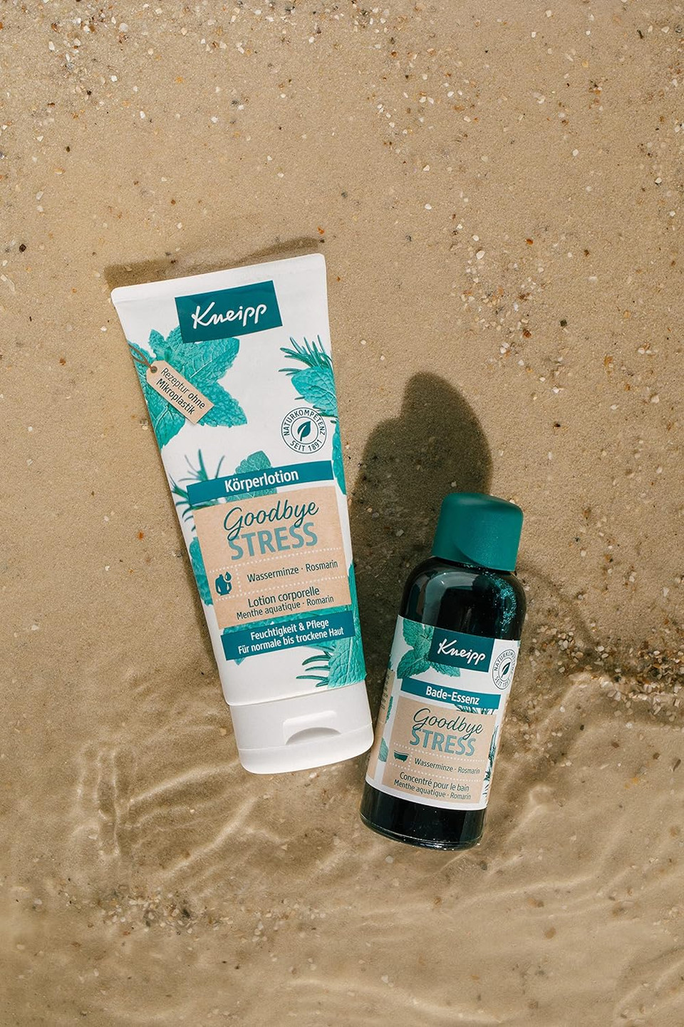 Kneipp Goodbye Stress Body Lotion - Nourishing Lotion With Rich Shea Butter & Essential Oils From Rosemary & Watermint - Natural Care Oil Complex - Skin Soothing & Nourishing - 200 Ml
