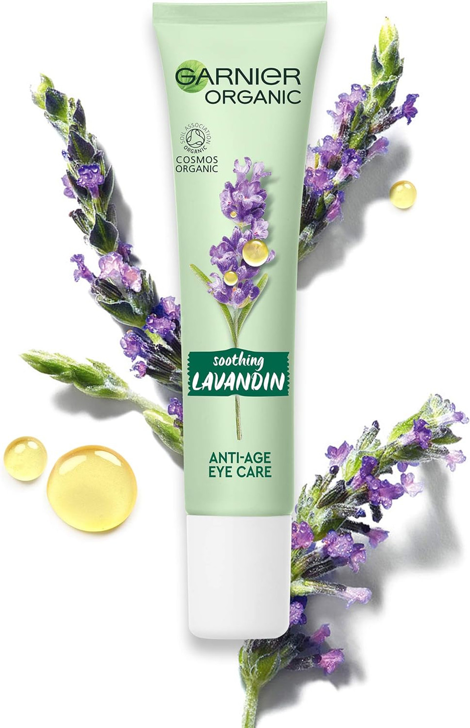 Garnier Organic Soothing Lavandin Anti Age Eye Cream, Enriched With Vitamin E And Organic Argan Oil For Smooth And Refreshed Eye Area 15 Ml