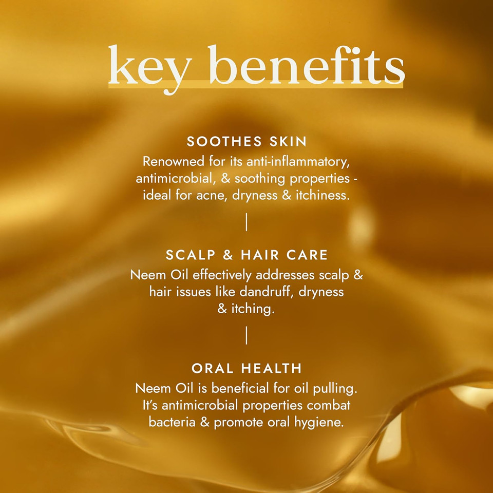 Fushi Organic Neem Oil, Virgin & Fresh-Pressed, Extracted from the Neem Tree, Best for Itchy Scalp, Skin Redness & Irritated Skin, Ethical & Vegan, Manufactured in UK, 50 ml