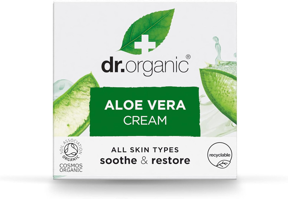 Dr Organic, Organic Aloe Vera Cream , Natural , Vegan , Cruelty Free , Paraben & Sls Free , Dry Skin , Sensitive Skin, 50Ml

Size: 50 Ml (Pack Of 1)