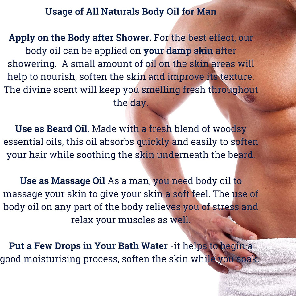All Naturals, Sport Ultra Performance | Premium Organic Muscle Recovery Massage Oil For Man With Active Arnica Montana Andiroba, Moringa Oils, 200Ml