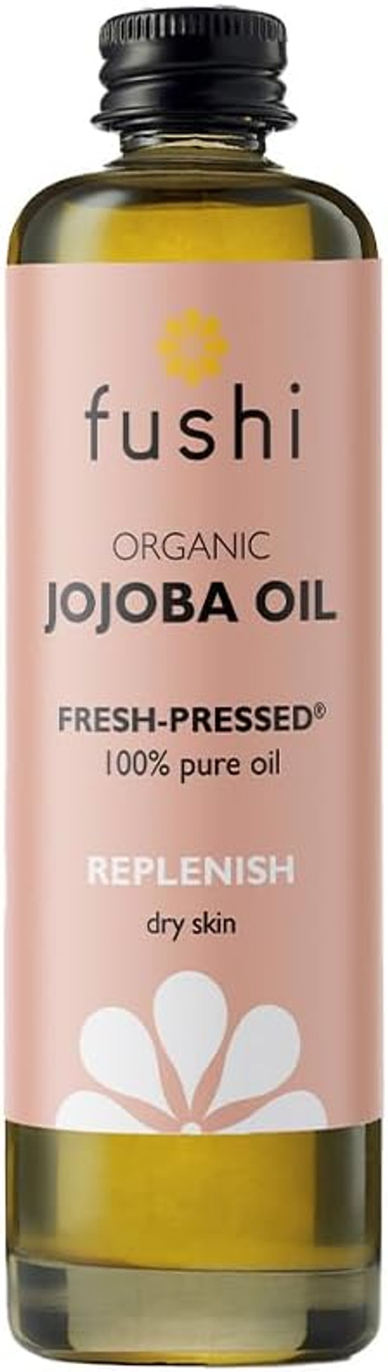 Fushi Organic Jojoba Oil 100 ml | Fresh-Pressed| Rich in Vitamin E | Best for Skin Cleansing, Dry Skin & Dry Hair | Hypoallergenic Oil | Ethical & Vegan Society Approved | Manufactured in the UK