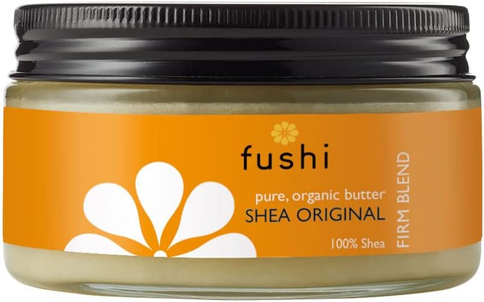 Fushi Organic Shea Butter 200G | Creamy, Handmade & 100% Pure | Vitamins A, E & F | Unrefined, Fresh-Pressed For Skin Soothing, Natural Healing & Moisturising | Ethical & Vegan | Made In The Uk