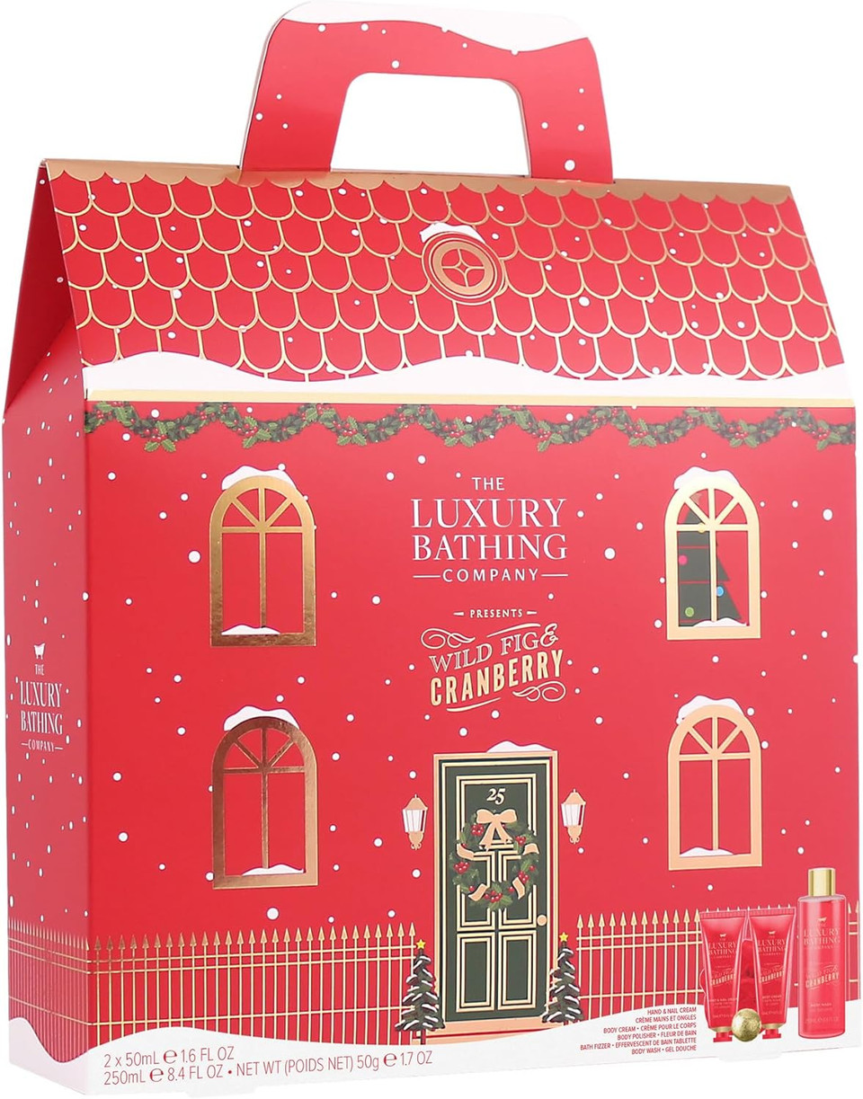 The Luxury Bathing Company - Wild Fig & Cranberry Ultimate Bathing Gift Set - Vegan Friendly