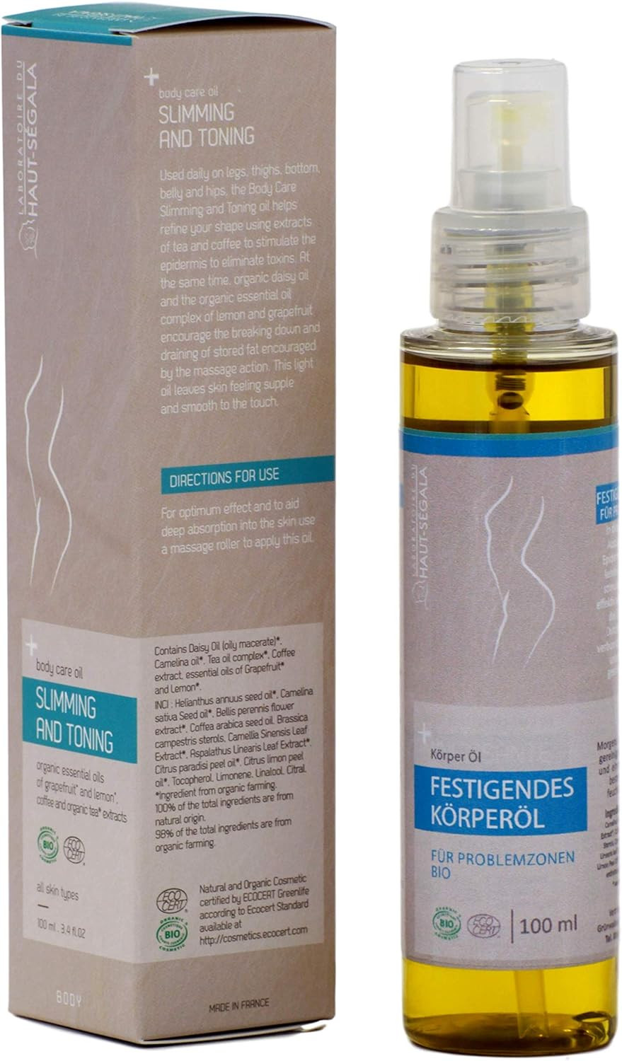 Laboratoire Du Haut-Segala Slimming and Toning Body Oil, 100 ml