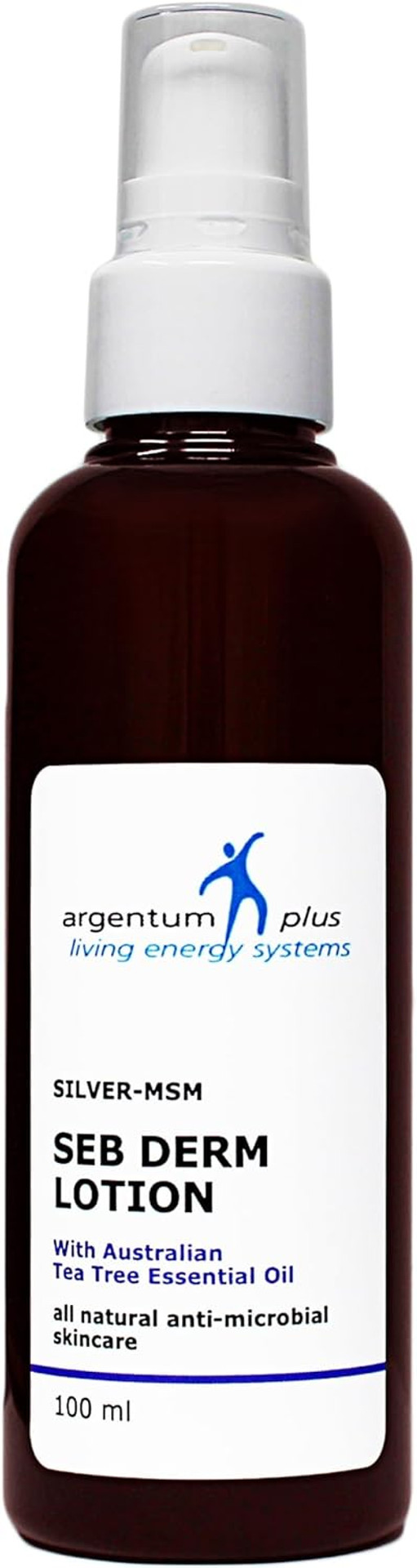 argentum plus - Silver-MSM Seb Derm Lotion with Australian Tea Tree 100 ml | For skin prone to seborrheic dermatitis