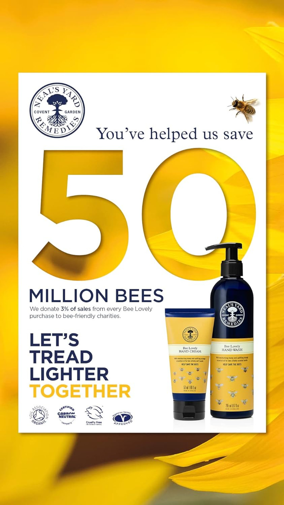 Neal'S Yard Remedies Bee Lovely Body Lotion | Uplifting Aroma | Leaves Skin Soft | 295Ml
