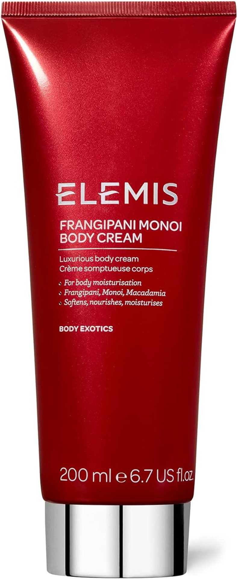 Elemis Frangipani Monoi Body Cream, Luxurious Body Cream To Soften, Nourish And Moisturise, Body Moisturiser Enriched With Nourishing Essential Oils, Hydrating Body Cream For Smooth Skin, 200Ml