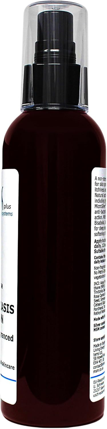 argentum plus - Silver-MSM Psoriasis Lotion with Australian Tea Tree 200ml | For skin prone to Psoriasis