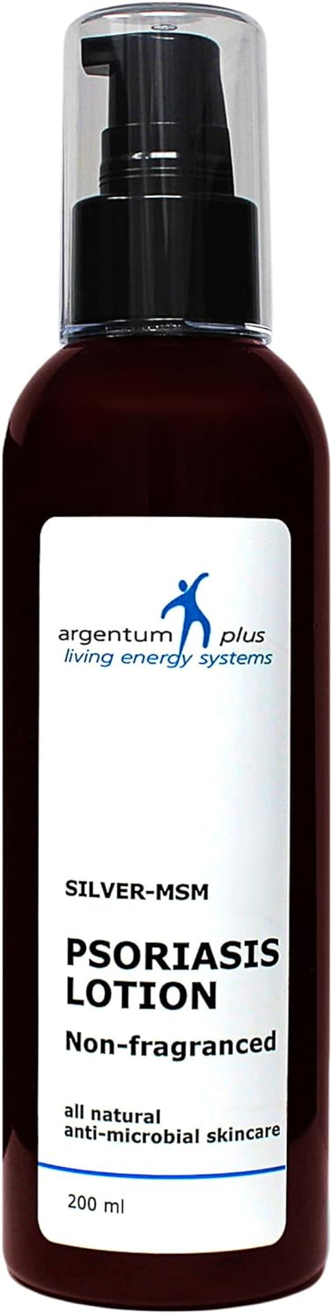 argentum plus - Silver-MSM Psoriasis Lotion Non-Fragranced 200ml | For skin prone to Psoriasis