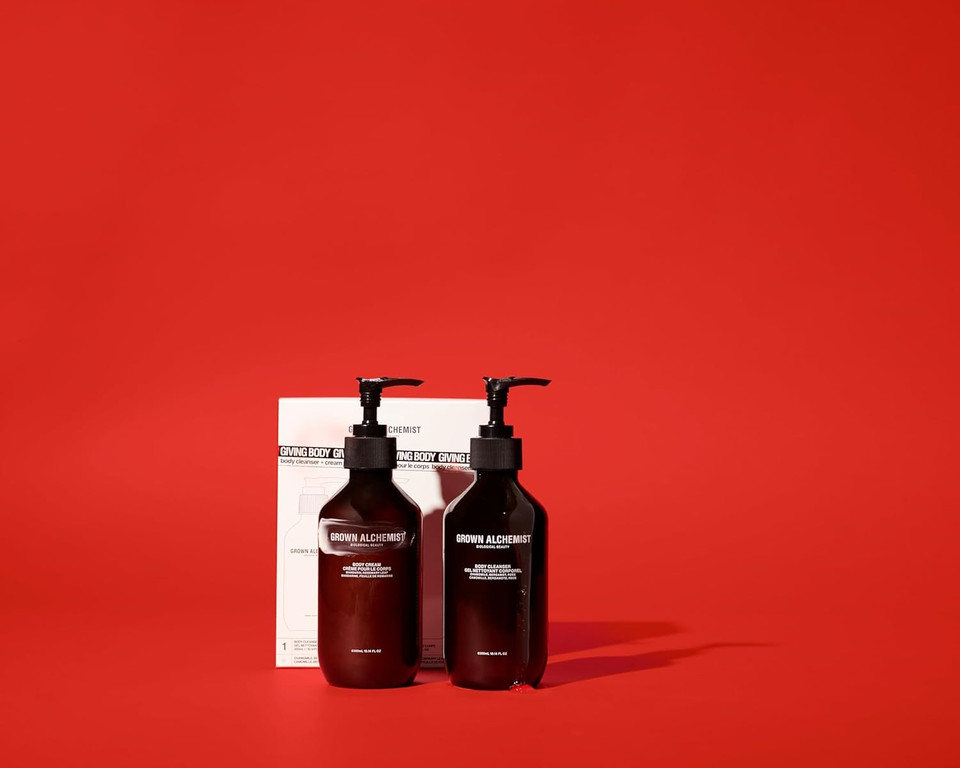 Grown Alchemist Giving Body, Limited Edition Gift Set & Value pack - 300ml Body Cleanser & 300ml Body Cream
