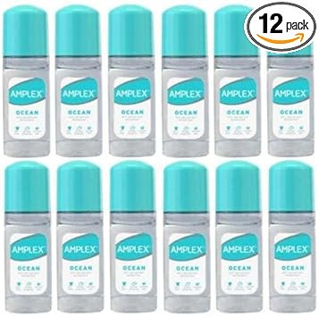 Amplex Ocean Anti-Perspirant Deodorant Roll-On - 12 x 50ml