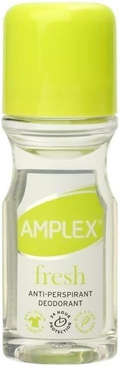 TWELVE PACKS of Amplex Fresh Anti-Perspirant Deodorant Roll On 50ml