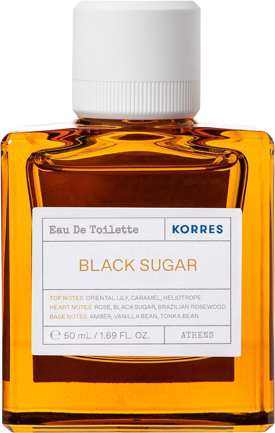 Korres Black Sugar Eau De Toilette 50Ml, Vegan Fragrance, Unisex Fragrance