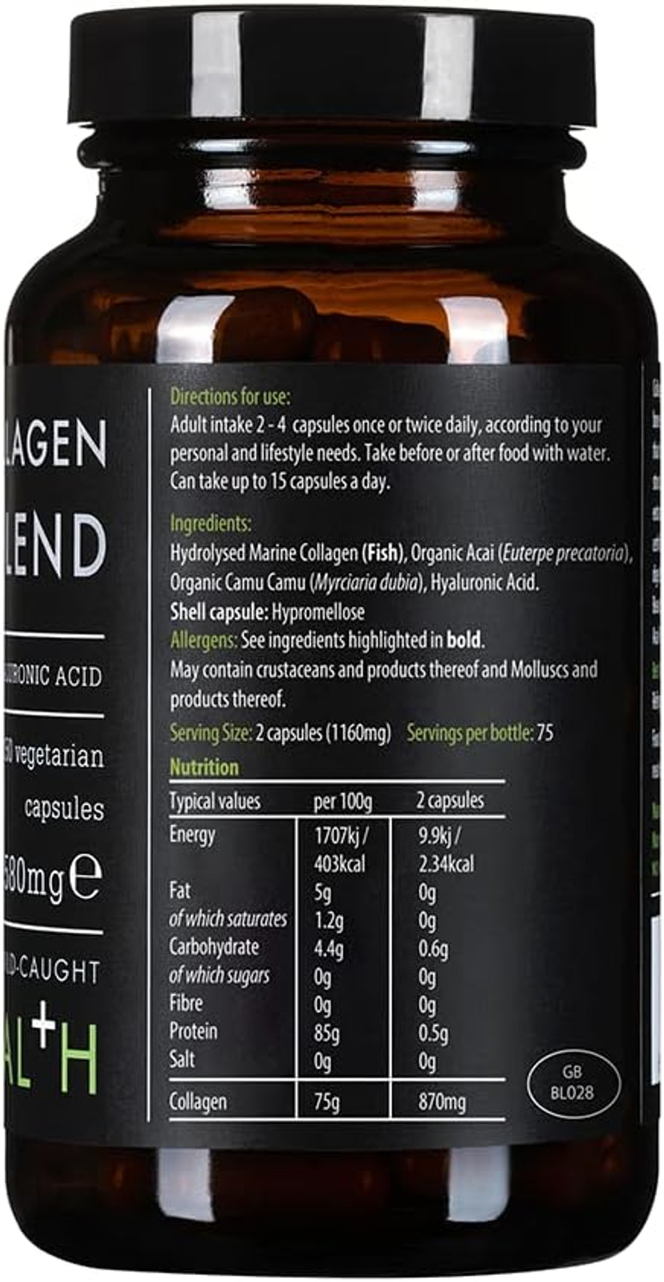 Kiki Health Marine Collagen Beauty Blend 150 Vegicaps, 150 Capsules