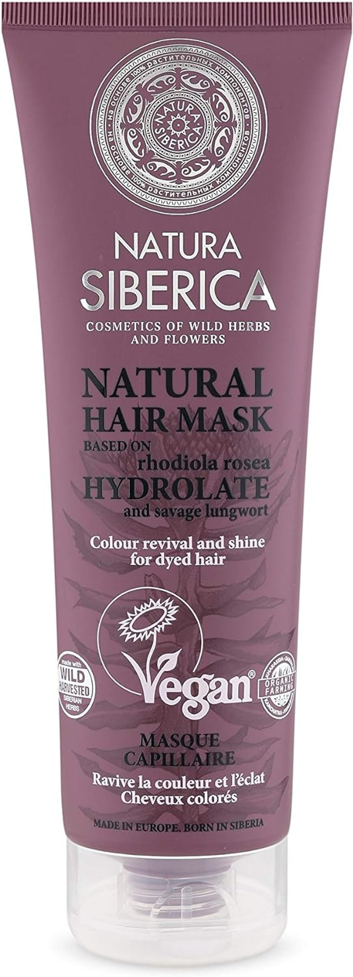 Natura Siberica Natural Hair Mask. Colour Revival And Shine For Coloured Hair, 200 Ml