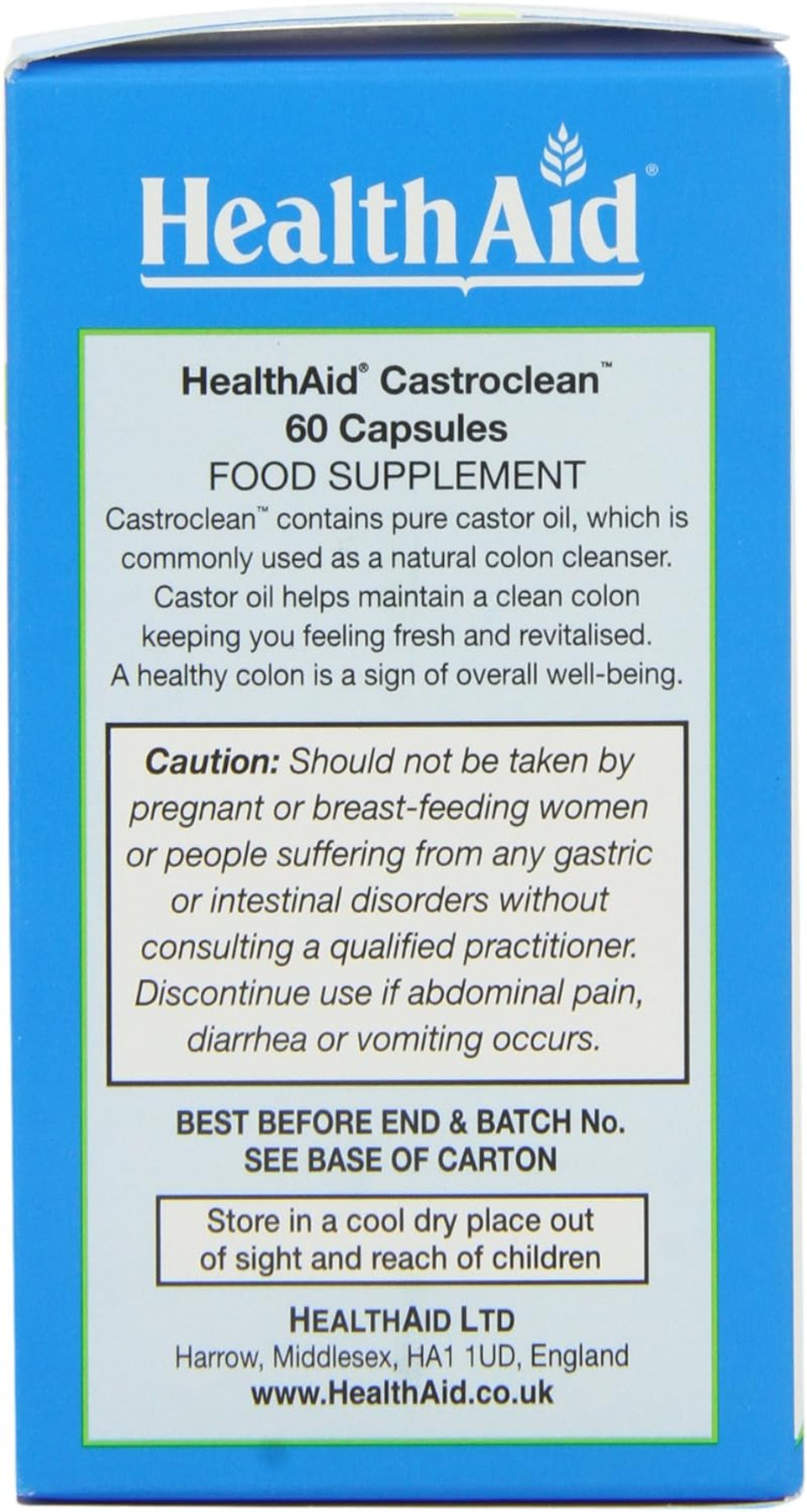 HealthAid Castroclean - 60 Capsules