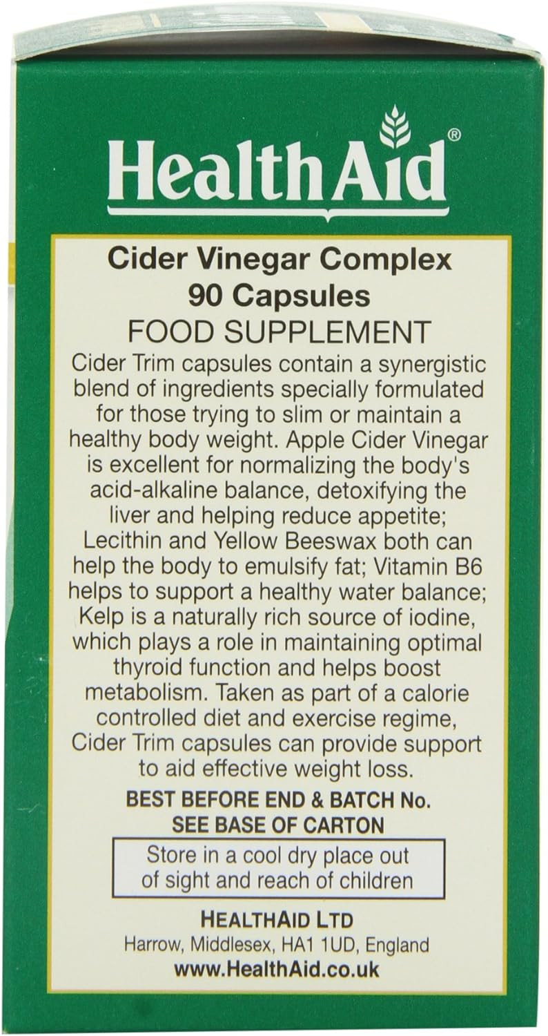 HealthAid Cider Trim - 90 Capsules