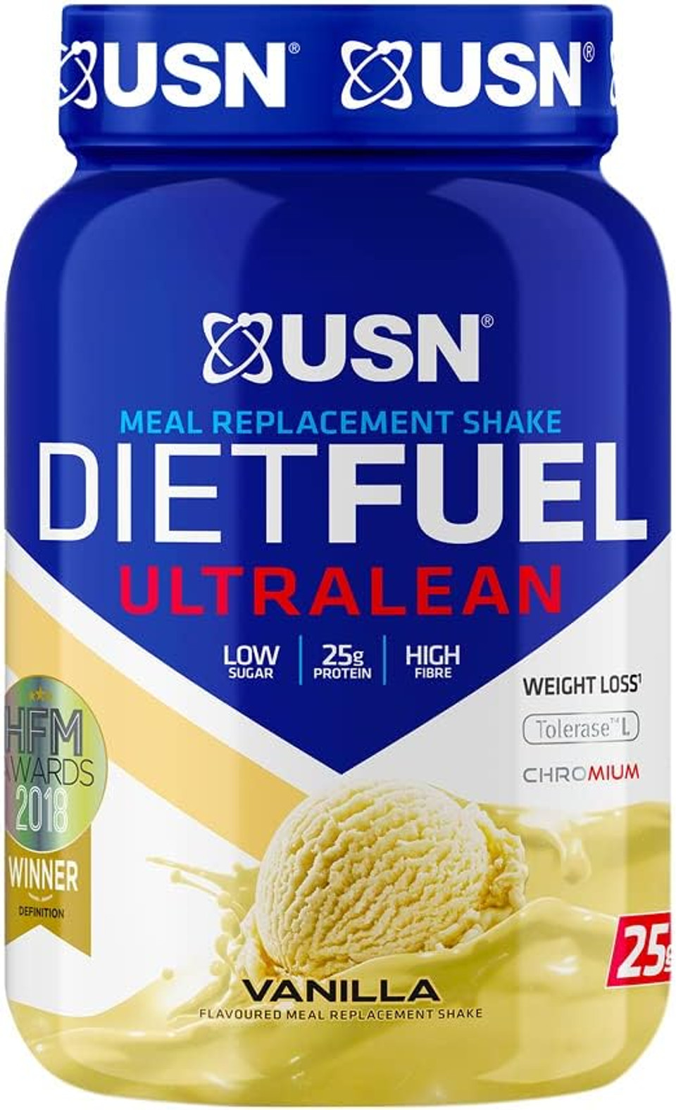 Usn Diet Fuel Ultralean Vanilla 1Kg: Meal Replacement Shake, Diet Protein Powders For Weight Control And Lean Muscle Development