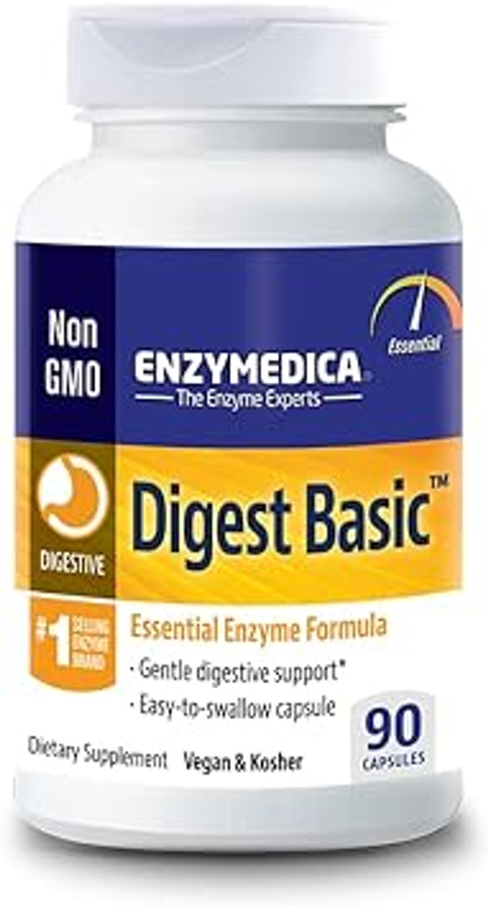 Enzymedica - Digest Basic (90 Capsules) | For Digestion Of Fibre, Carbs & Fats, Eases Bloating And Occsional Wind. Digestive Enzymes Supplements

Size: 90 Count (Pack Of 1)