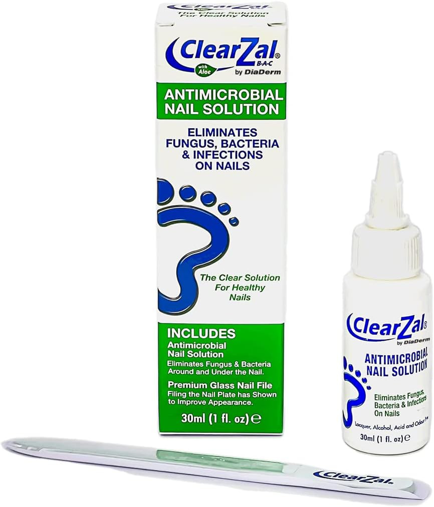 ClearZal Fungal Nail Treatment | Antimicrobial Nail Solution 30ml | Kills Fungus, Bacteria and Viruses
