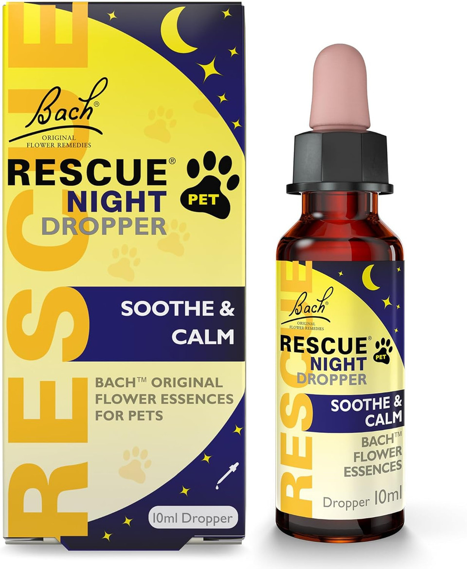 RESCUE Remedy Pet Dropper 20ml, Separation, Travel, Noise Calming for Dogs, Cats, & Other Pets, Homeopathic Flower Essence, Thunder, Fireworks, Travel, Separation, Alcohol Free