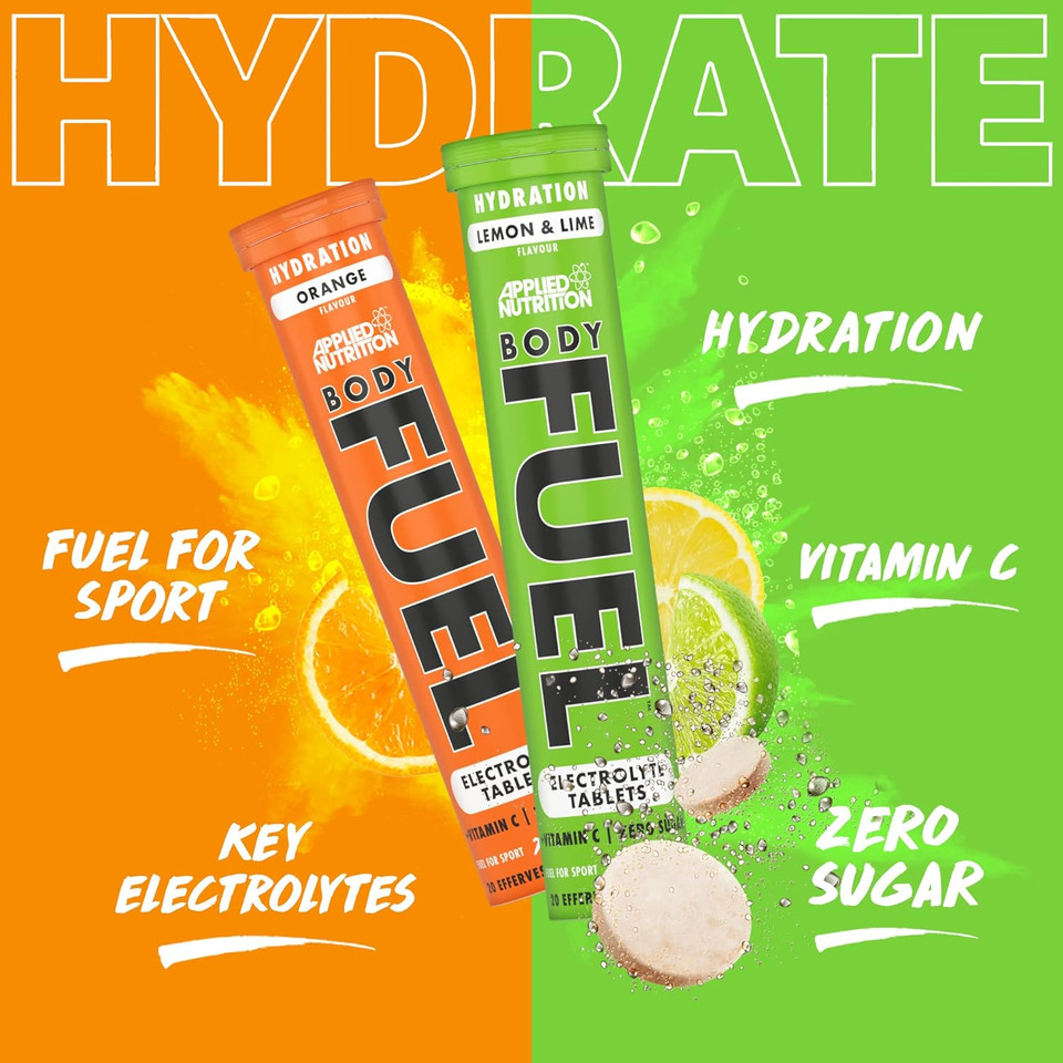 Applied Nutrition Bodyfuel Hydro Rehydration Effervecent Tablet - 6X20 4000Mg Tablets (Lemon & Lime)