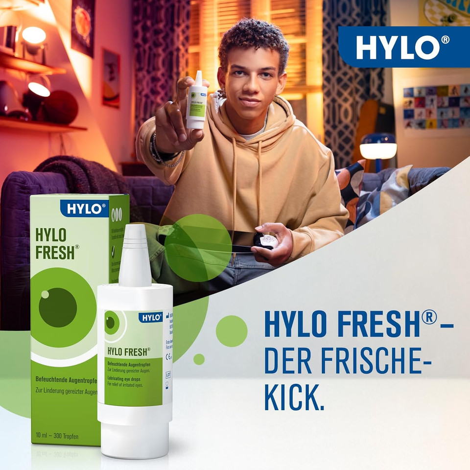 Hylo-Fresh 10ml Eye Drops YELLOW Box