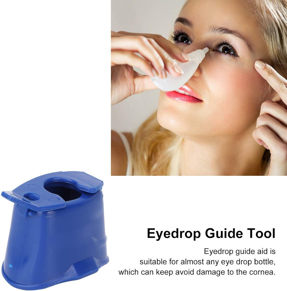 Eye Drop Applicator, Dispenser Aids For Eyedrop, Eye Dropper Cup For Most Eyes Drops Medicine Bottle, Portable Eyedrop Guide Aid Eyedrop Bottle Dispenser Holder Tool For Elderly Children