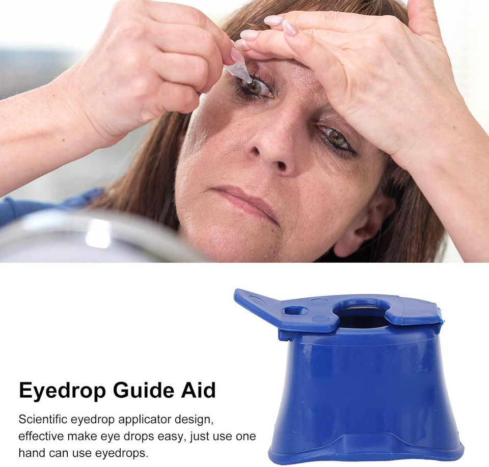 Eye Drop Applicator, Dispenser Aids For Eyedrop, Eye Dropper Cup For Most Eyes Drops Medicine Bottle, Portable Eyedrop Guide Aid Eyedrop Bottle Dispenser Holder Tool For Elderly Children