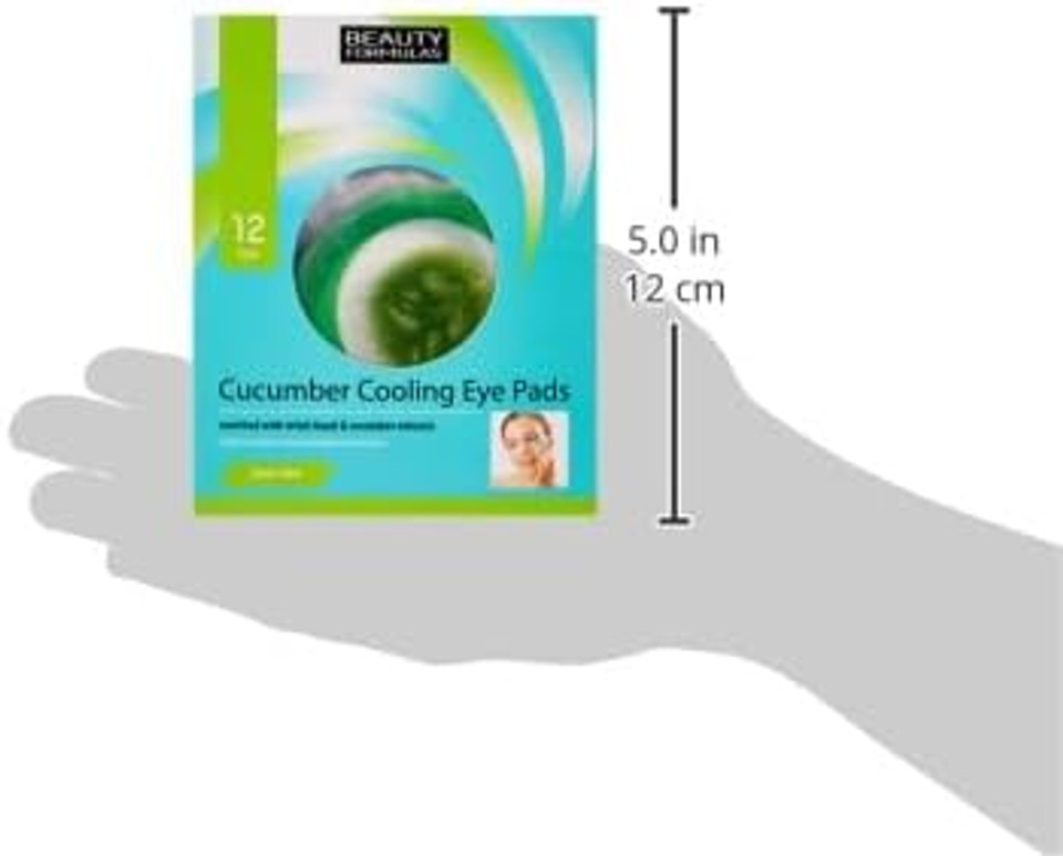 Beauty Formulas Clear Skin Cucumber Cooling Eye Pads 12'S