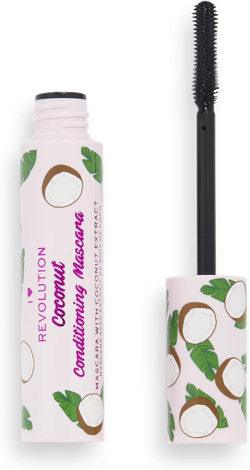 I Heart Revolution, Tasty Coconut Mascara, Lengthening & Volumising Conditioning Mascara, Promotes Lash Growth, 8ml