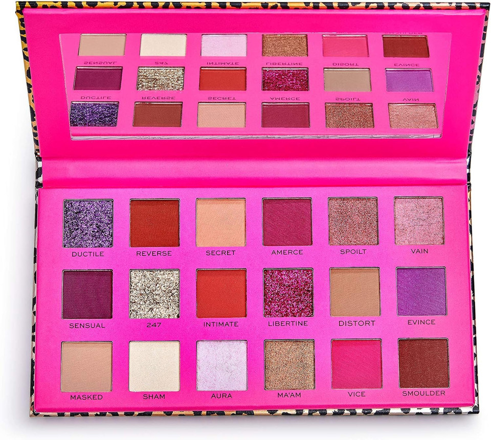 Revolution Beauty London Pro, New Neutral, Passion, Eyeshadow Palette, 18 Shades, 18G