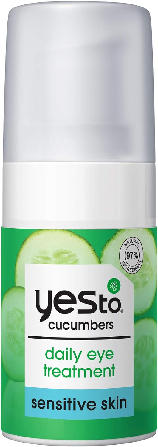 Yes To - Cucumbers Daily Eye Treatment - Soothing And Hydrating Under Eye Cream - Suitable For Sensitive Skin - 15Ml