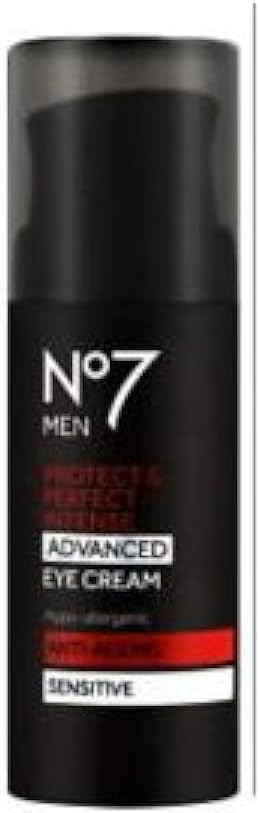 Boots No7 MEN Protect & Perfect Intense ADVANCED EYE CREAM ANTI-AGEING Sensitive 15ml-Visibly Improves Deep Lines and Wrinkles. FOR YOUNGER LOOKING SKIN IN JUST 2 WEEKS