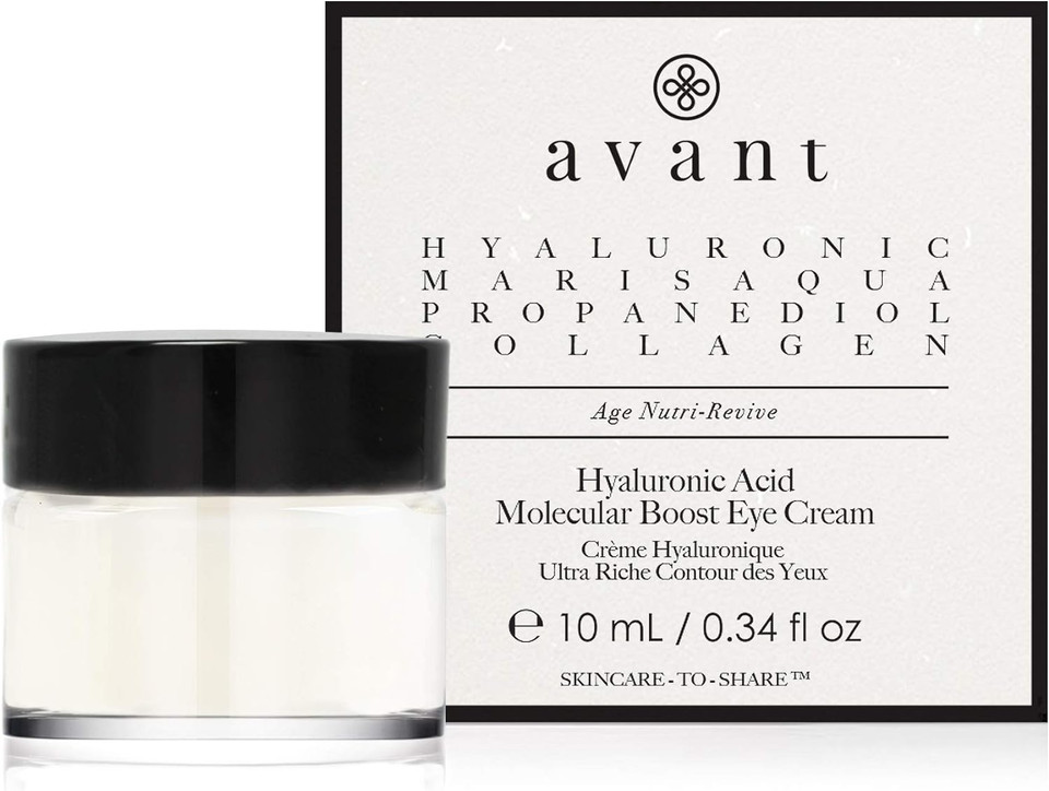 Avant | Hyaluronic Acid Molecular Boost Eye Cream | 1X10Ml
Color: Black