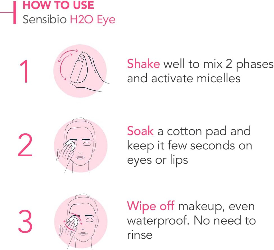 Bioderma Sensibio Eye Biphasic Micellar Makeup Remover 125Ml, Pack Of 1, 139.0 G