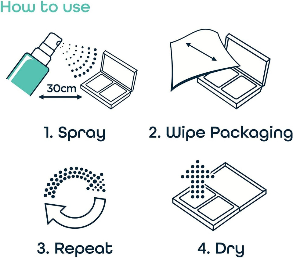 Beauty Hygiene Plus Makeup Sanitising Mist Quick Dry Antibacterial & Antiviral 100ml