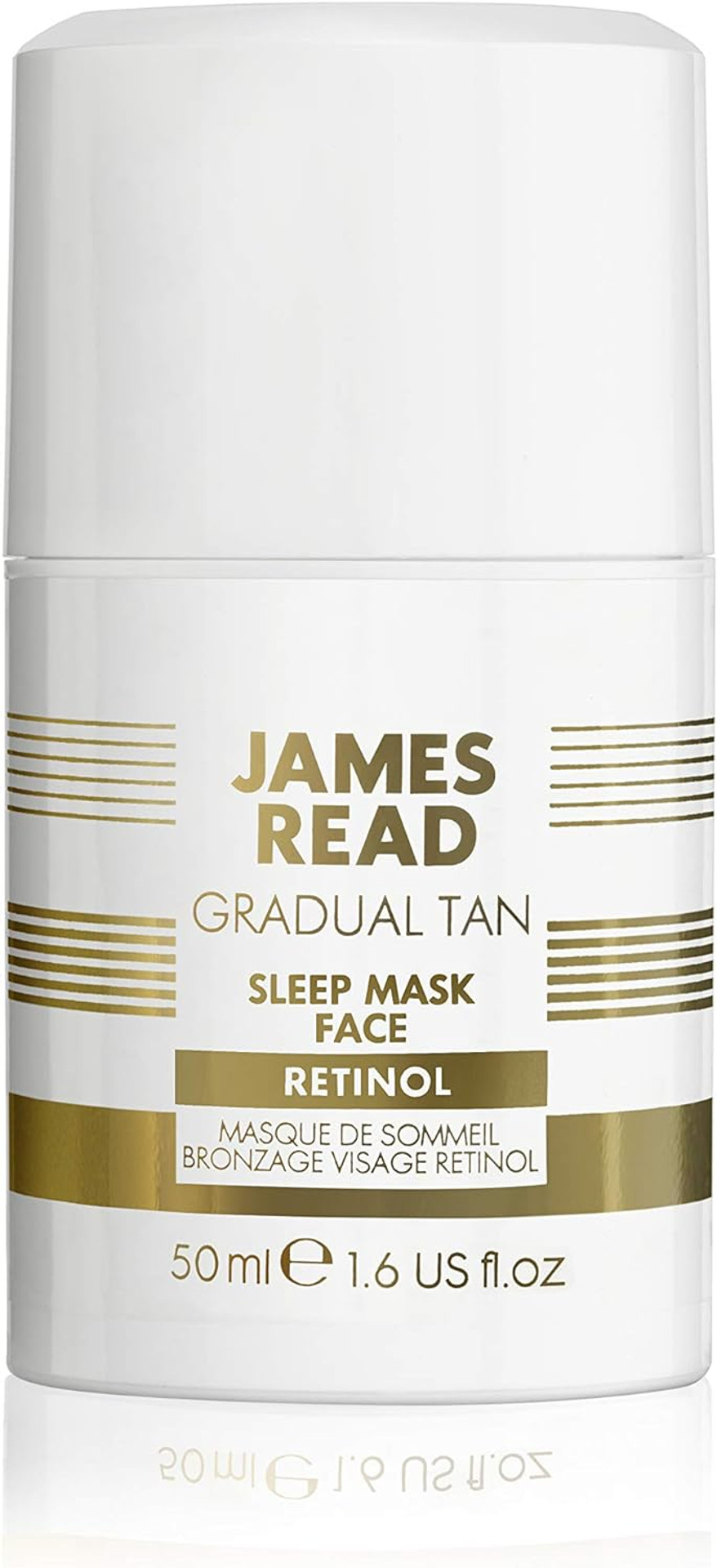 James Read Sleep Mask Overnight Gradual Tan For The Face, With Retinol, Light To Medium Tone, 50Ml