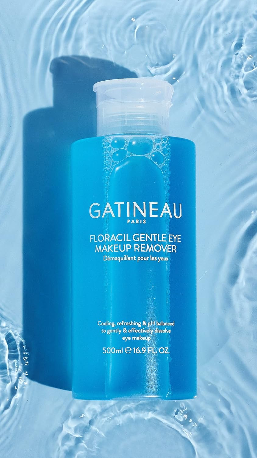 Gatineau - Floracil Original Gentle Eye Make-up Remover (500ml), Non-Oily & Non-Drying, Refreshing Tired Eyes