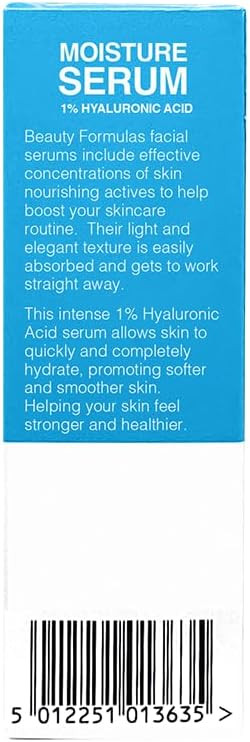 BEAUTY FORMULAS MOISTURE HYALURONIC ACID 30ML SERUM