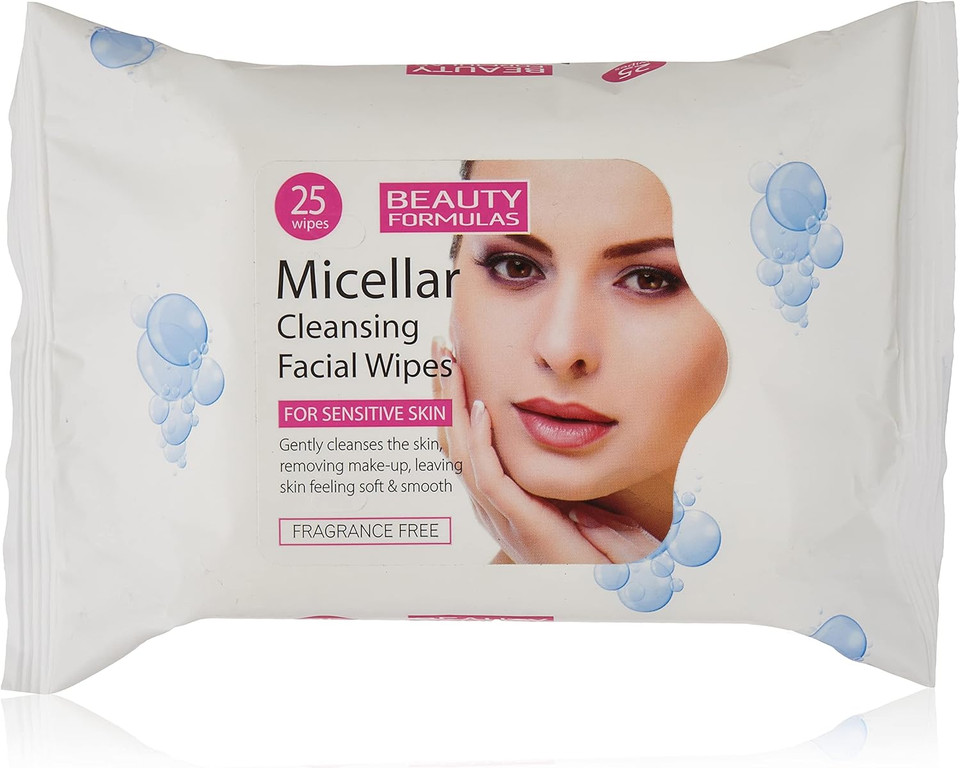 Beauty Formulas Micellar Cleaning Facial 25 Wipes