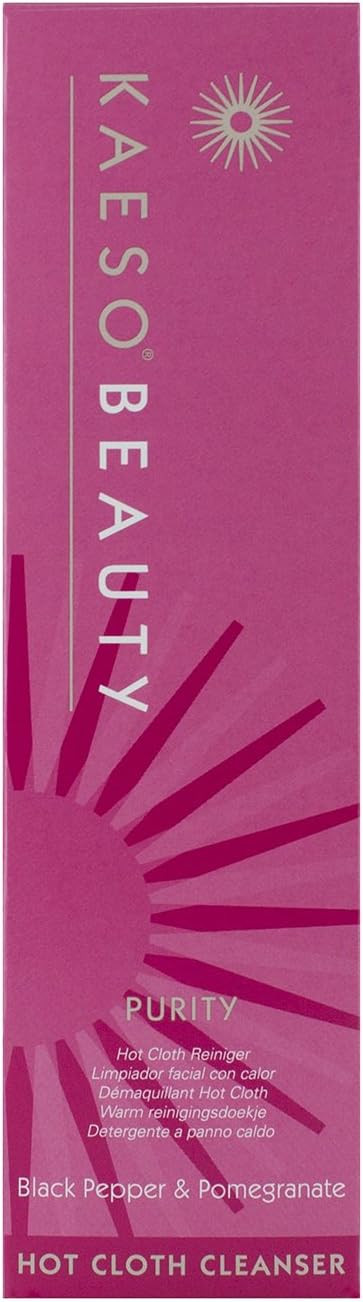 Kaeso Hot Cloth Cleanser for Face and Neck, Black Pepper/Pomegranate 195 ml