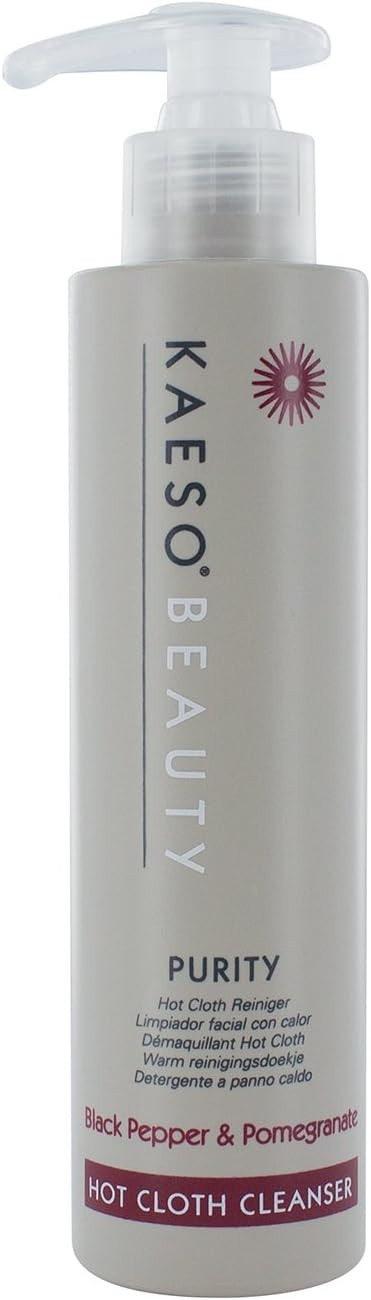 Kaeso Hot Cloth Cleanser for Face and Neck, Black Pepper/Pomegranate 195 ml