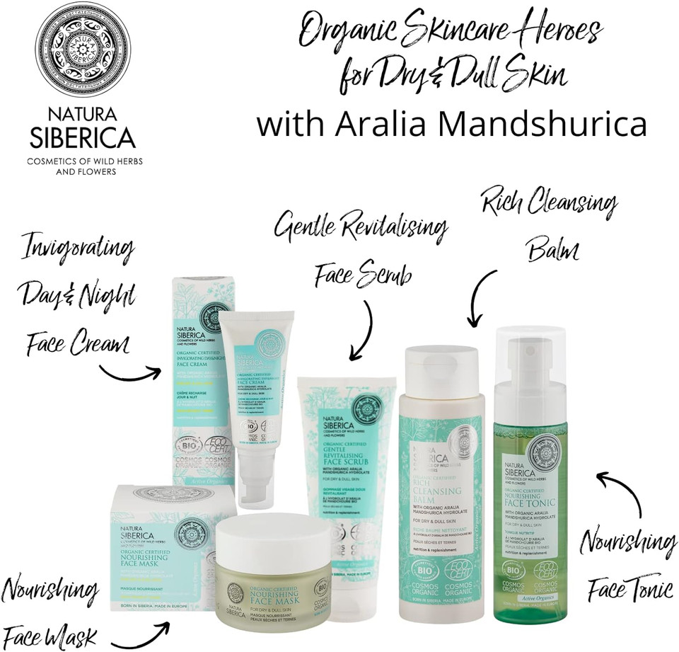 Natura Siberica Organic Certified Dry & Dull Skin, Rich Cleansing Balm