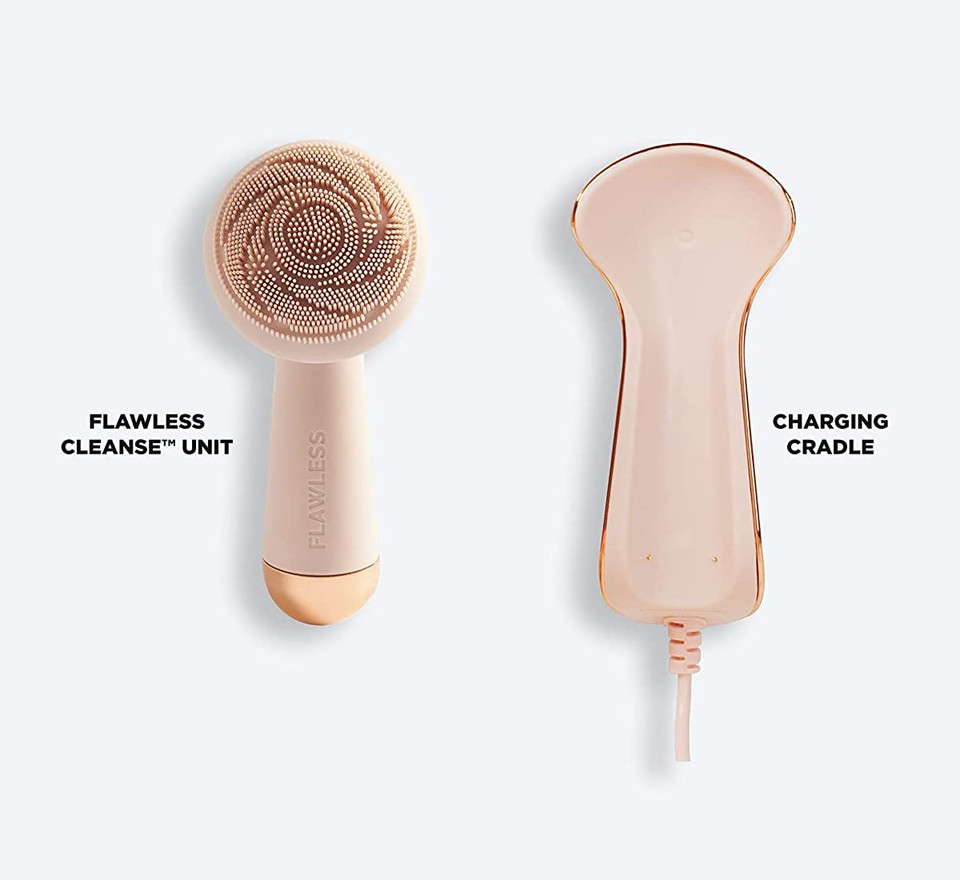 Finishing Touch Flawless Cleanse Silicone Face Scrubber And Cleanser, 1 Count