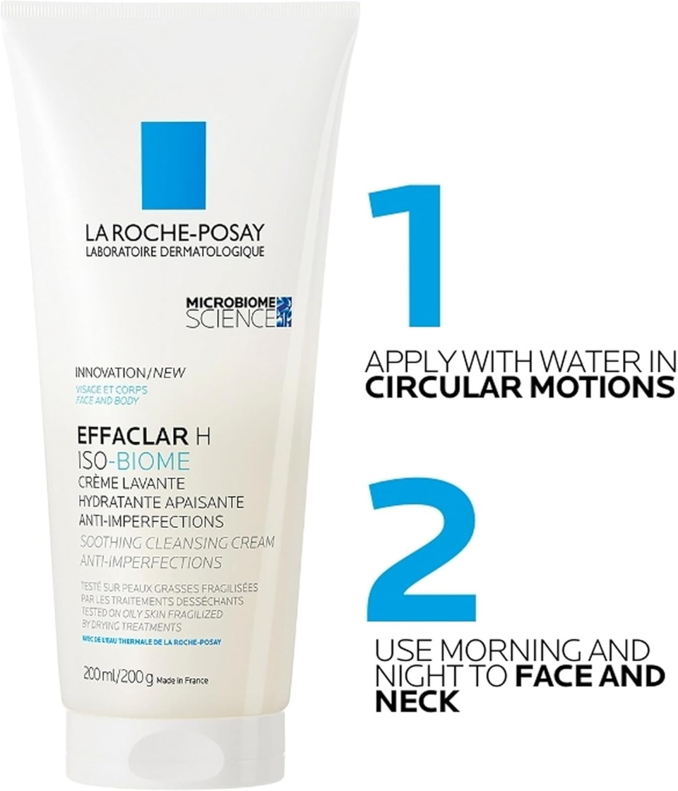 La Roche-Posay Effaclar H Iso-Biome Soothing Cleansing Cream 200ml