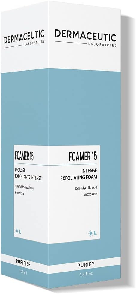 Dermaceutic Foamer 15 - Gentle foaming cleanser - Brightening face wash - Exfoliating cleanser for a clear and bright complexion - 100ml
