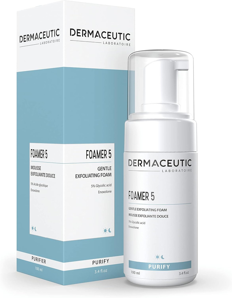 Dermaceutic Foamer 5 - Gentle foaming cleanser - Brightening face wash - Exfoliating cleanser for a clear and bright complexion - 100ml