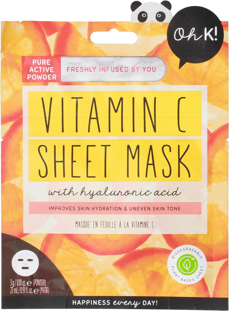 Oh K! 40Ml Sheet Mask Glowing Vitamin C 12/23